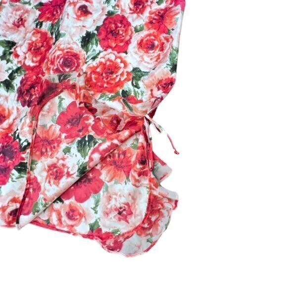 Oscar De La Renta Pink Label Slip Nightgown Small Floral Dress Ruffles VTG COA‎ - Picture 11 of 16